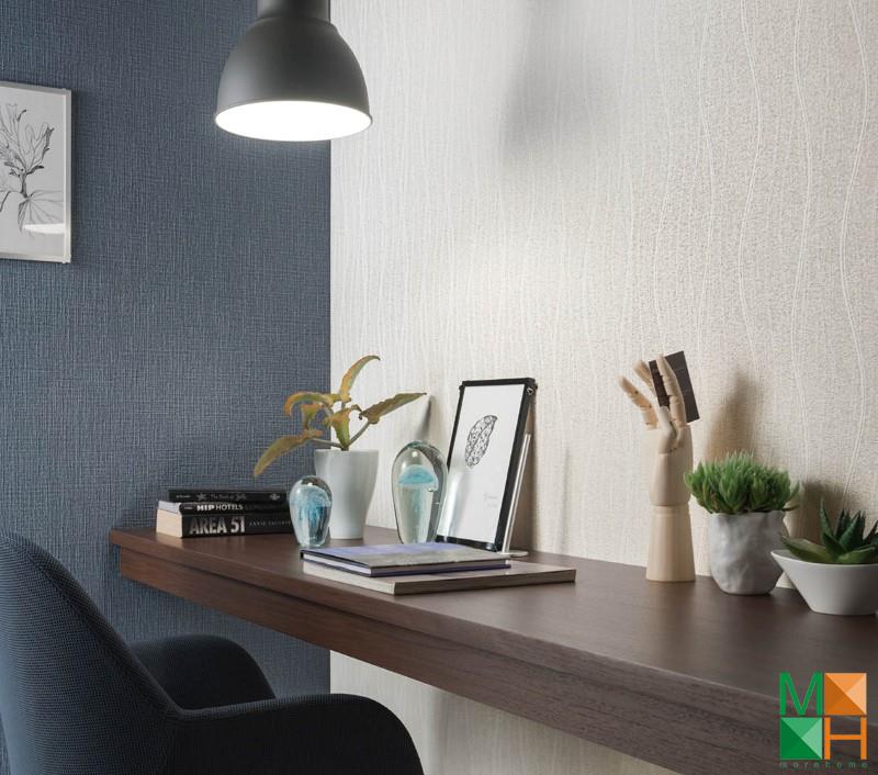 Giấy dán tường Nhật Bản giả vải được dán tại Việt Hùng, Đông Anh, Hà Nội P118_02_6244_6245