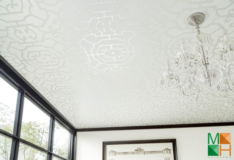 Giấy dán tường Nhật Bản cổ điển được dán tại Vật Lại, Ba Vì, Hà Nội P119_01_6319