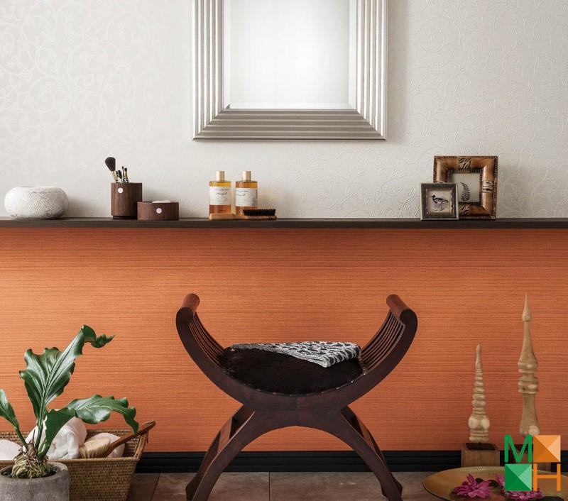 Giấy dán tường Nhật Bản đơn sắc được dán tại Phú Nghĩa, Chương Mỹ, Hà Nội P132_02_6286_6287