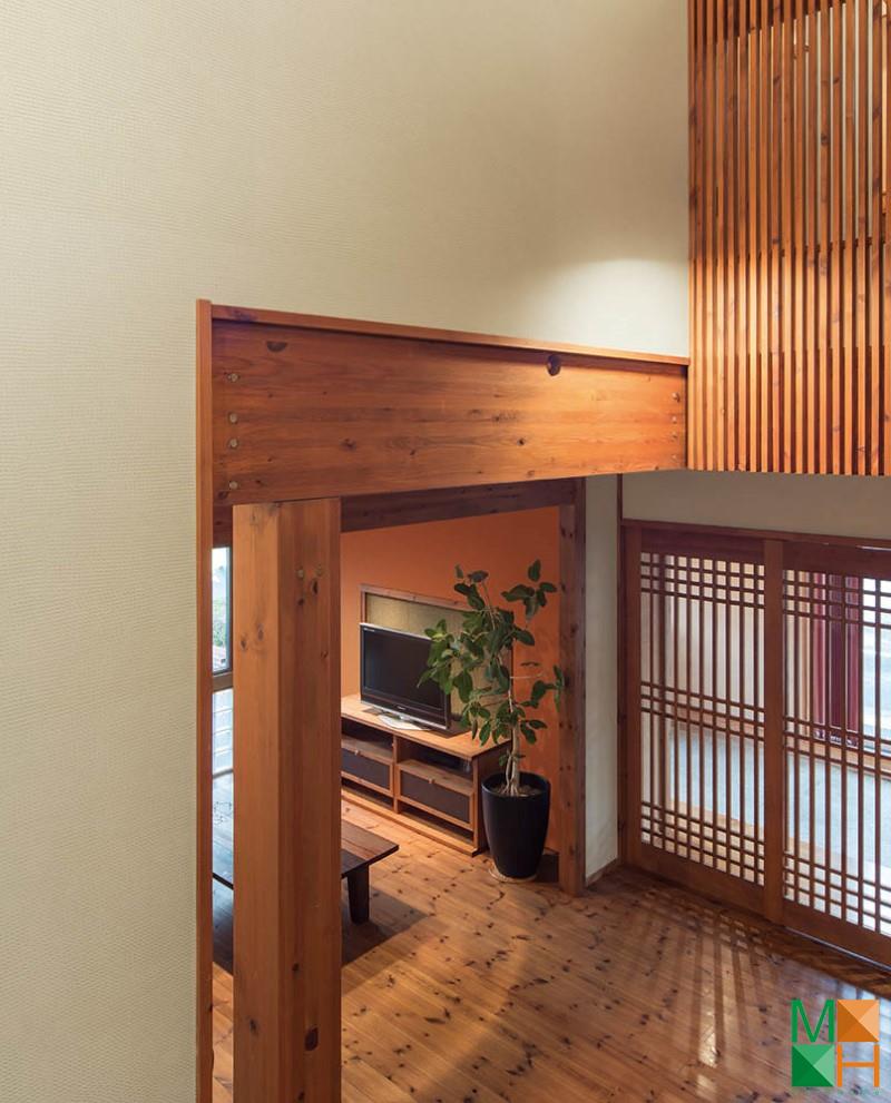 Giấy dán tường Nhật Bản đơn sắc được dán tại Thượng Vực, Chương Mỹ, Hà Nội P189_02_6426_6427