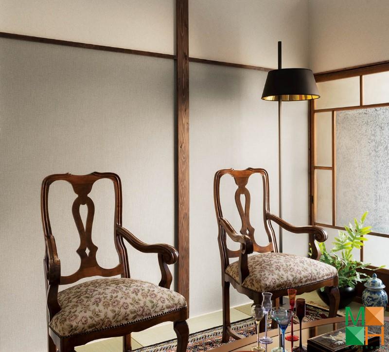 Giấy dán tường Nhật Bản cổ điển được dán tại Đồng Phú, Chương Mỹ, Hà Nội P194_01_6438_6439