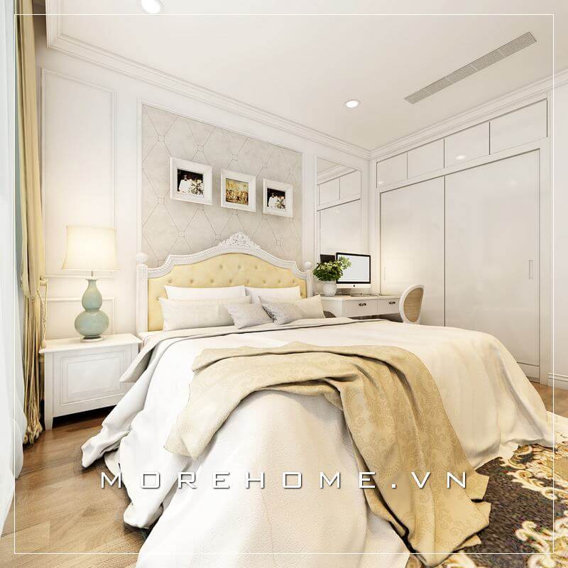 Giường ngủ chung cư gỗ tự nhiên Giường ngủ chung cư gỗ tự nhiên