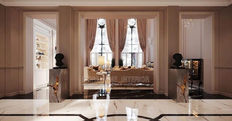 Bố trí nội thất biệt thự cao cấp đẹp sang trọng Vinhomes Imperia Hải Phòng.