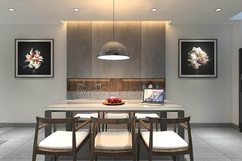 Mẫu bàn ghế ăn gỗ tự nhiên cao cấp cho nhà phốchung cư đẹp, sang trọng