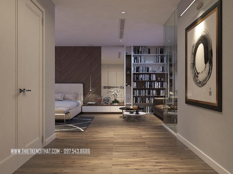 Tuyển tập + 12 hình ảnh kệ sách gỗ An Cường độc đáo cho Thiết kế nội thất chung cư